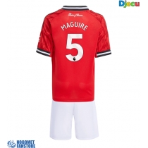 Manchester United Harry Maguire #5 Domaci Dres za djecu 2025-26 Kratak Rukav (+ Kratke hlače)